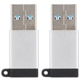 thumbnail image 1 of Adaptador USB3.0 a TypeC USB C a USB OTG Plug Play Cabezal de conversión para transmisión de datos (Plata), 1 of 8