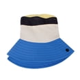 thumbnail image 5 of XUNKUSGA Bucket Hat Fashion Color Block Quick Dry Sun Hat with Chin Strap Adjustable and Neck Flapsummer Upf 50+ Sun Protection Beach Hat for Boys Girls,Blue,Free Size, 5 of 9