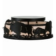 thumbnail image 5 of Meyda Tiffany 144468 Buffalo 2 Light 16" Wide Semi-Flush Drum Ceiling Fixture - Black, 5 of 7
