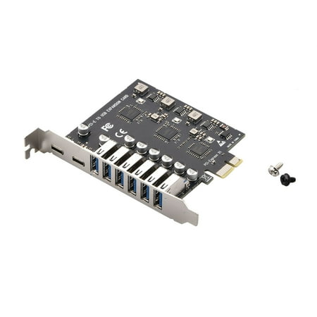 TAPDRA Dual-Interface USB Hub for Computers - Flexible Connectivity with 6 Type-A & 2 Type-C Ports