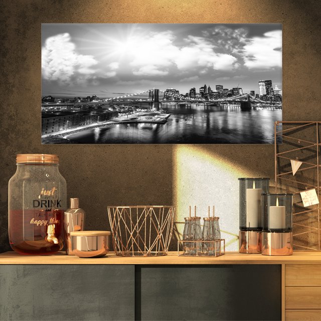 Nuit Incroyable à New York - Impression sur Toile Photo de Paysage Urbain