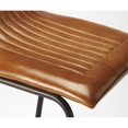 thumbnail image 3 of Butler Specialty Ludlow Leather and Metal Counter Stool in Brown, 3 of 5
