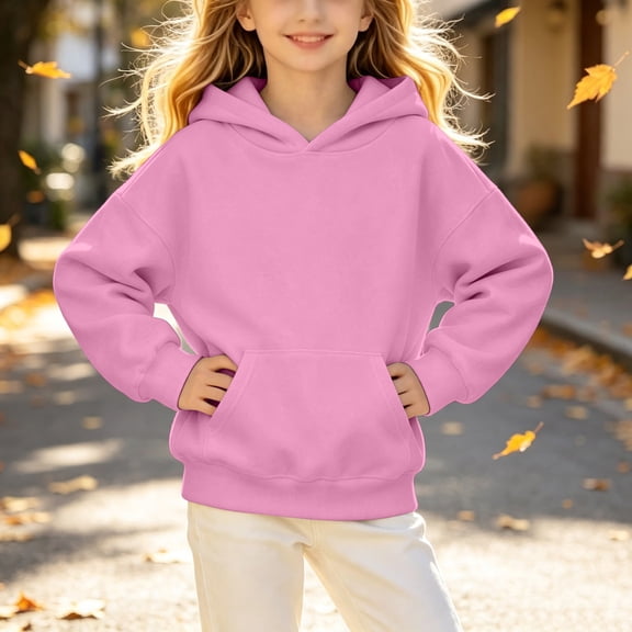 Sweatshirts for Girls Oversized Pullover Hoodie Hooded Top Fall Clothes