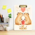 thumbnail image 2 of FORMRS Acrylic Clipboard with Low Profile Clip Standard A4 Letter Size, 12.5" x 9", Capybara in Love, 2 of 8