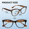 thumbnail image 4 of LotFancy Ladies Reading Glasses Blue Light Blocking, Spring Hinge Reader for Women Men,+2.5, 3 Pack, 4 of 10