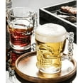 thumbnail image 3 of Set of 2 17.62 Oz Skull Glass Mugs - Clear, 3 of 4
