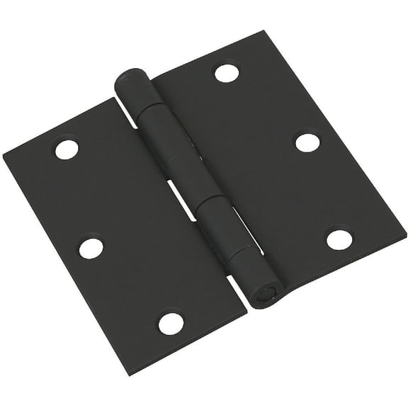 National Hardware N241-190 V512 Door Hinge in Black,3-1/2 Inch