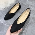 thumbnail image 5 of NOKIO Cute Women'S Slip-On Flats Women'S Pointed Flats Ladies Fashion Solid Color Breathable Cloth Pointed Comfort Flat Casual Shoes Fashionable Women'S Athleisure Shoes, 5 of 8
