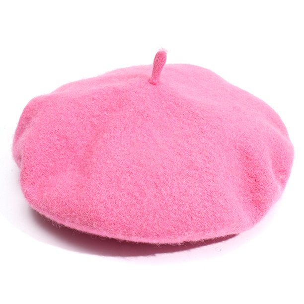 Boina monocromática para mujer, gorro de pintor artístico de lana de color caramelo, gorro cálido de moda para otoño e invierno