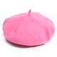thumbnail image 1 of Boina monocromática para mujer, gorro de pintor artístico de lana de color caramelo, gorro cálido de moda para otoño e invierno, 1 of 4
