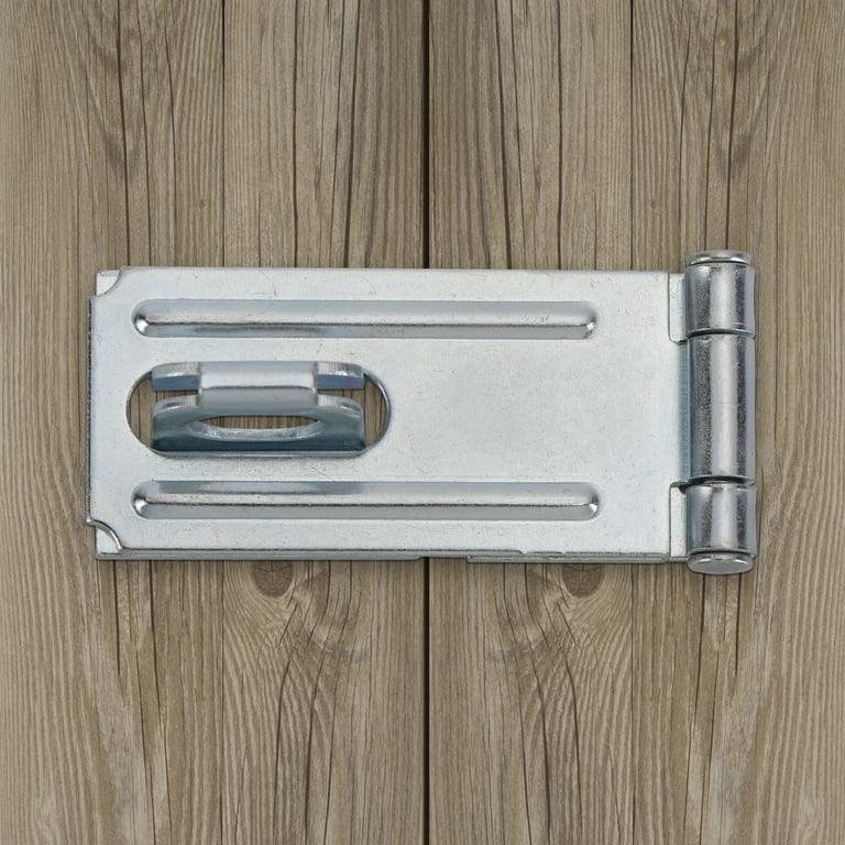 Hyper Tough 3.5 in. Horizontal Staple Safety Hasp, Zinc