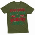 thumbnail image 5 of Men's Funny Christmas Santa List T-shirt they are naughty ones funny humorous tee shirt for him (Small Navy Blue), 5 of 7