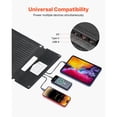thumbnail image 3 of Foldable Solar Panel 30W, Portable Monocrystalline with 16BB N-Type Cells, ≥24% Efficiency, USB-A/QC3.0/Type-C, IP65 Waterproof for Camping Hiking Travel, 3 of 12