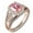 SS925/Rose Gold Plated, variant on USA Mementos Custom Women's Class Ring Sterling Silver for High School & College Graduates-Fashion