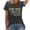 Dark Gray, variant on Womens Vintage 1983 T Shirts Letter Graphic Crewneck Casual Short Sleeve Loose Fit Tops Trendy Fashion Tee Pullover Daily Wear