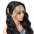 thumbnail image 4 of 180% Density Lace Front Wigs Human Hair with Baby Hair 13x4inch Brazilian Straight Virgin Human Hair Glueless Straight Wigs for Black Women Human Hair Natural Color(10 Inch), 4 of 7