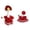 A#1, variant on Christmas Porch Goose Outfit Xmas Dress with Hat for 23 Inch Goose Statue (Red Dress with Hat, One Size)