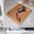 thumbnail image 5 of Home Details Rectangular Classic Design Mirror Vanity Tray in Gold, 5 of 5