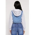 thumbnail image 4 of Women's WAX Distressed Hooded Jean Jacket, 4 of 4