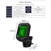PULMCheerger Professional Clip-On Guitar Tuner for Acoustic/Electric Guitar, Ukulele, Violin, Bass,& Chromatic Tuning Modes (2 Pack)