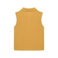 thumbnail image 4 of Jalioing Kids Girls Button Down Tank Shirts Collared Sleeveless Summer Shirts Loose Cotton Linen Blouses, 4 of 7