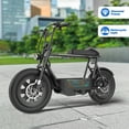 thumbnail image 3 of SANOPY 350W Electric Scooter for Adults, 20 MPH, 30-Mile Range, 16" All-Terrain Tires, Motorcycle Style with Seat & Basket, 3 of 8