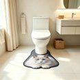 thumbnail image 3 of Cute Cat Toilet Rugs U-Shaped Bathroom Contour Rug Bathroom Mats Washroom Mats for Kitchen, Bathtub, Sink, for Cat Lovers Mom, 3 of 8
