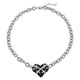 thumbnail image 1 of Collar con colgante de corazón corto, collar de cadena gruesa vintage punk, collar con dijes, 1 of 8