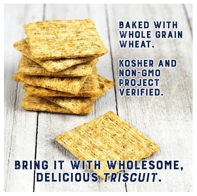 Triscuit Cracked Pepper & Olive Oil Snacking Crackers, 200g (2 Pack)