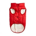thumbnail image 3 of Zhuge Windproof Dog Winter Jacket Dog Coat Warm Dog Vest Cold Weather Pet Apparel with 2 Layers Fleece Lined for Small Medium Large Dogs (3XL, Red), 3 of 4