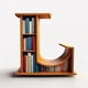 thumbnail image 4 of Adornos de árbol de Navidad con forma de libro, colgante de estantería con forma de letra, adorno de bibliotecario para amantes de los libros, adorno de acrílico para Navidad, regalo para amantes de l, 4 of 7