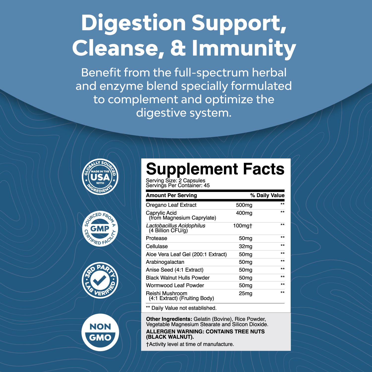 Buy Nature's Craft Candida Support Complex 90ct Capsules Digestive