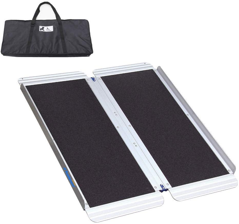 Ruedamann 3' x 30" Threshold Ramp with Nonslip Surface,Portable