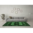 thumbnail image 3 of Ahgly Company Indoor Rectangle Abstract Emerald Green Modern Area Rugs, 2' x 4', 3 of 4