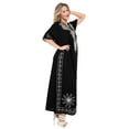 thumbnail image 3 of HAPPY BAY Women's Loungewear Loose Caftan Long Muumuu Nightgown 1X-2X Squid Ink_AC557, 3 of 4