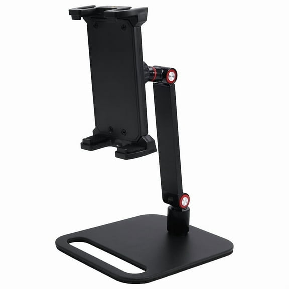 Adjustable Portable Monitor Stand 360° Swivel Bracket Tablet Holder Compatible with Tablet Desktop Clamp Stand A