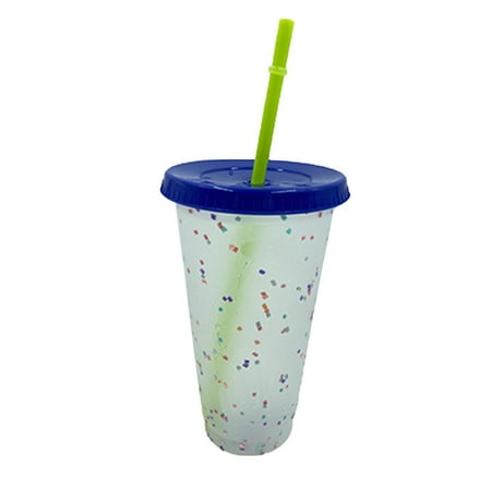 Pudcoco Color Changing Cold Drink Cups, Reusable Temperature-Sensitive