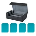 thumbnail image 4 of CAJA DE CARAL CAJA COMEDIBLE Magnética Duración con 4 divisores de cartas Negro Gris con Azul, 4 of 8