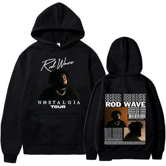Rod Wave Hoodie Hip Hop Graphic Hoodies for Men Women Nostalgias Tour Shirt Merch Sweatshirt