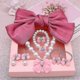thumbnail image 2 of Collares para niños, horquilla con lazo grande para mujer, joyería de princesa, pulseras para niñas, accesorios para bebés, joyería para niños, 2 of 3