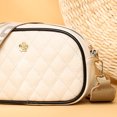 thumbnail image 2 of Bolso cruzado para mujer, Bolso de mano de cuero genuino con cremallera, correa de guitarra ancha Simple, Bolso elegante portátil informal, bolso, 2 of 9