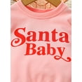thumbnail image 5 of Toddler Baby Girl Christmas Clothes Set Santa Baby Sweatshirt Pullover + Tutu Mesh Tulle Skirt Set Infant Fall Winter Outfits, 5 of 9