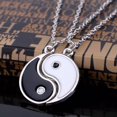 thumbnail image 2 of Women Men Yin Yang Necklace, Fashion Non-fading Alloy Puzzle Pendant Couple or Friend Necklaces Jewelry for Friendship Boyfriend Girlfriend 1Pair, 2 of 8