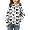 thumbnail image 2 of Yutgune Unisex Kids Cow Print Hoodie, Long Sleeve Graphic Pullover Sweatshirt with Pocket, Sizes 3-13 Years, 2 of 7