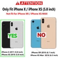 thumbnail image 2 of Funda Warsia para iPhone X/Xs con protector de pantalla HD, color morado, 2 of 7