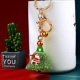 thumbnail image 2 of OUSITAID Santa Claus Christmas Jingling Bells Keychain Delicate Full Rhinestones, 2 of 4