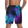 thumbnail image 2 of Mens Galaxy 2 in 1 Quick Dry Swim Trunks with Compression Liner Beach Shorts, 2 of 6