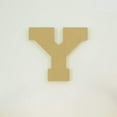 thumbnail image 2 of Package of 1, 6 Inch X 1/2" Thickness MDF Letter Y in The Collegiate Font, Thick for Art & Craft Project, Made in USA, 2 of 4