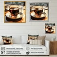 thumbnail image 4 of Designart "Crisp Elegance in Espresso Coffee" Food & Beverage Wall Art - Traditional Brown Coffee Entryway Wall Art, 4 of 6