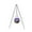 D, variant on XHKUYI Halloween Light-Up Witch Cauldron 15 inch, Chain Hanging Skull Cauldron with Gauze and LED Light, Halloween Candy Bucket for Yard, Porch, Haunted House, Party Decor
